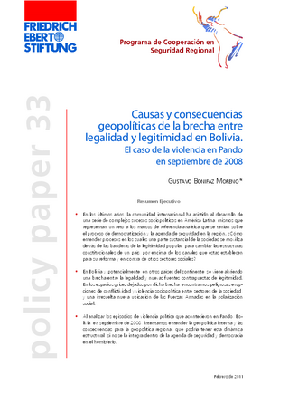 Causas y consecuencias geopolíticas de la brecha entre legalidad y legitimidad en Bolivia