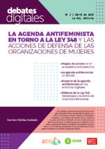 La agenda antifeminista en torno a la Ley 348 y las acciones de defensa de las organizaciones de mujeres