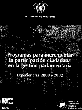 Programas para incrementar la participación ciudadana en la gestión parlamentaria