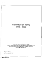El conflicto en Bolivia 1995 - 1996